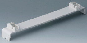Enclosure strip, straight, ABS, (L x W x H) 258.9 x 35 x 23.9 mm, gray white, A0134370