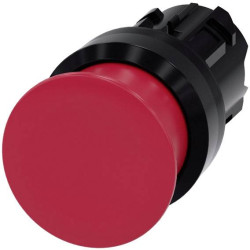 Siemens 3SU10001AD200AA0 3SU1000-1AD20-0AA0 Przycisk grzybkowy pierścień przedni z tworzywa sztucznego przycisk czarny,