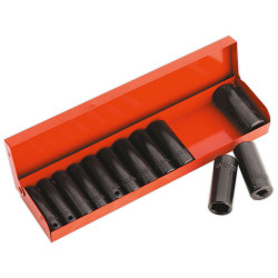 Sealey AK683 Impact Socket Set 12pc Deep 3/8&quot;sq Drive Metric/imperial