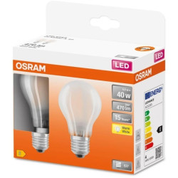 2x Żarówka LED E27 A60 4W = 40W 470lm 2700K Ciepła 300 Filament OSRAM STAR