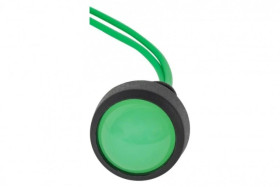 Kontrolka diodowa fi 20mm, 24V zielona/green