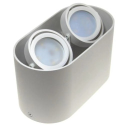 Oprawa sufitowa Sirok White ruchoma okrągła alumin