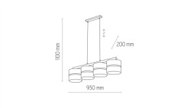 Elegancki Kinkiet Do Sypialni Enceladus Chrom, Szklany Klosz, Led 5W Barwa...