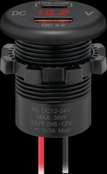 60693 Caravan USB-A/USB-C socket, LED indicator