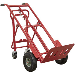 Sealey CST989 Sack Truck 3-in-1 with Pneumatic Tyres 250kg Capacity