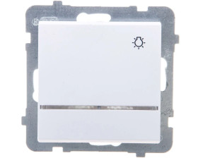 SONATA Przycisk /światło/ z podświetleniem biały ŁP-5RS/m/00