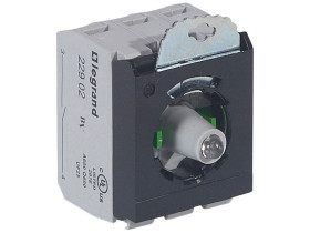 OSMOZ Korpus kompletny główka podświetlana zielona 24 v 2z + uchwyt potrójny zaciski śrubowe 023008 LEGRAND