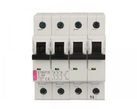 Wyłącznik nadprądowy 3P+N C 40A 10kA AC ETIMAT10 002136720