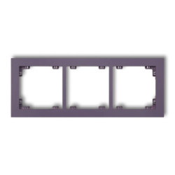 DECO Ramka potrójna DECO Pastel Matt wrzosowy 50DR-3