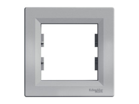 ASFORA Ramka 1 pojedyncza pozioma aluminium EPH5800161 SCHNEIDER ELECTRIC