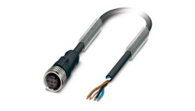 Przewód przyłączeniowy 10m z gniazdem prostym 4P FIELDBUS M12 S/A AB-C4-10,0PUR-M12FS 22260343