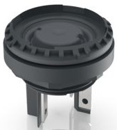 Pushbutton, 1 pole, illuminated  (white), 0.1 A/35 V, mounting Ø 16.2 mm, IP65/IP67, 1.15.210.921/0000