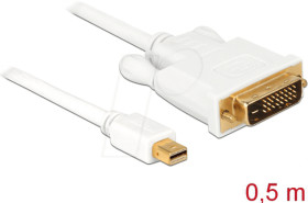 83986 Delock cable miniDP 1.1 male &gt; DVI 24+1 male, white, 50 cm