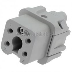 Złącze kwadratowe, żeńskie, CK/MK, PIN 5, 4+ PE,