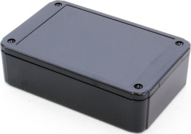 ABS enclosure, (L x W x H) 125 x 80 x 35 mm, black (RAL 9005), IP54, RL6215BK