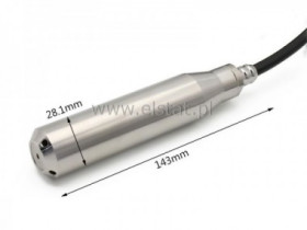 Sonda hydrostatyczna poziomu; 4-20mA; 5m; kabel 6m