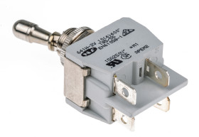 Przełącznik Wł.-wył. DPST APEM Montaż panelowy długość przełącznika 19.4mm