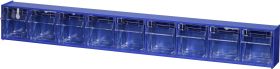 Allit 464450 Magazynek z otwieranymi pudłami VarioPlus ProFlip 9 (S x W x G) 600 x 77 x 65 mm niebieski, przeźroczysty 1