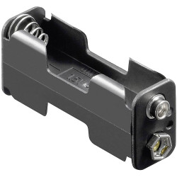 Goobay 12461 Battery Tray 2x AA Stud &amp; Socket 60x26x16.5 mm