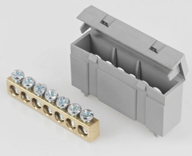 Listwa zaciskowa 7-polowa 1-16mm2 szara LZMI-W7