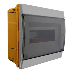 Rozdzielnica podtynkowa 8 modułowa IP40 szara M-L 970.08