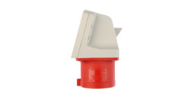 Wtyczka Odbiornikowa 32A 5P 400V Czerwona Ip44 525-6