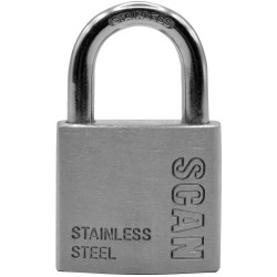 Scan ZB111-38 Stainless Steel Padlock 38mm
