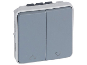 PLEXO55 Wyłącznik roletowy blokada mechaniczna szary 10A-250V 069538 LEGRAND