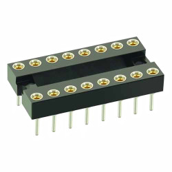 Podstawka DIL 2.54 mm, 7.62 mm Pitch 7.62mm Row Spacing 14 Way, Przepust Standard Pin, 1A HARWIN