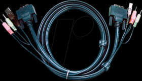 2L-7D03UI KVM cable, DVI, audio, USB, 3 m
