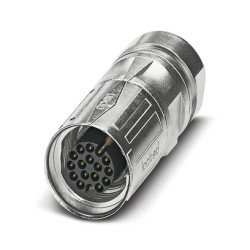 Złącze wielostykowe przemysłowe 17-pinowe M17 Montaż na kablu Wtyczka Phoenix Contact