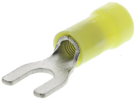 Konektor zaciskowy płaski PLASTI-GRIP Series Izolowane, M5, Żółty 10AWG 6.6mm² 12AWG 2.6mm² TE Connectivity