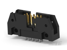 Złącze PCB 10-pinowe AMP-LATCH raster: 2.54 mm Pionowy 2-rzędowe TE Connectivity Płyta250 V W osłonie