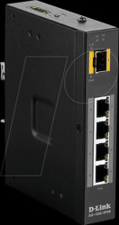 DIS-100G-5PSW 4-port Gigabit Ethernet switch, PoE, 1x SFP
