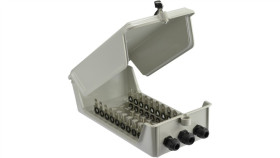 Skrzynka Rozdzielcza Ip44 Na 10 Łączówek Lsa (Dla 100 Par) Hermetyczna