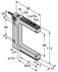 Fotokomórka Turck SLM80B6 W/30' 3075019 1 szt.