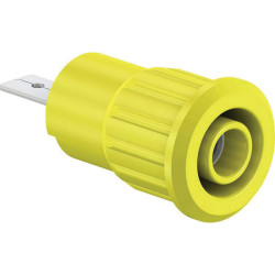 Stäubli 233160-24 SEB4-F/A safety socket yel insulated Ø 4 mm 1 pc