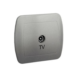 Simon Akord Gniazdo antenowe pojedyncze aluminiowy AAK3/26