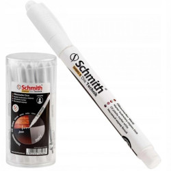 Marker budowlany biały olejowy pisak do drewna betonu Schmith