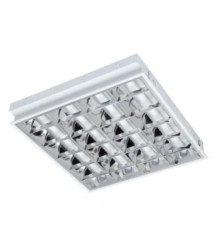 Oprawa rastrowa RES T8 4x12W p/t KAFLER EMPTY przystosowane do TUB LED T8 C05-E-RES418P