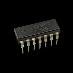 K176IR3 / К176ИР3 to odpowiednik popularnego CD4013 – podwójnego przerzutnika typu D CMOS.