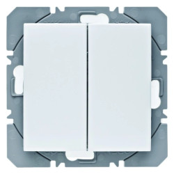 KNX Przycisk podwójny płaski RF quicklink biały połysk S.1/B.3/B.7 85656289