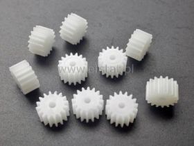 Zębatka atakująca 16T - wał 2mm - 0,5M - zębatki