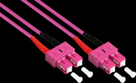 LW-805SC4 Duplex Jumper OM4 50/125µ SC/SC, 5m, violet