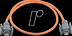 PKW-I2-SF-K6A-PUR 1.0 OR Patch cable, Cat.6a, S/FTP, PUR, 2x IP67, 1 m, orange