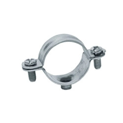 Obejma metalowa L 10mm M6, biały ocynk /opak. = 100 szt./ (910L) CELO