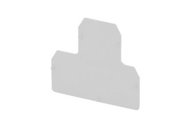 Płytka skrajna do złączek dwupiętrowych ZUG-G21-24 szary PSU-4/2Z A41-0408