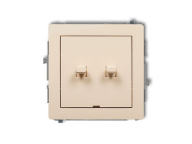 DECO Wyłącznik żaluzjowy zwierny przycisk w stylu amerykańskim beżowy 1DWPUS-8 KARLIK