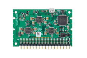 3-axis plug-in stepper motor controller/driver module 9 to 28.5V, 1A, 256 µSteps, SixPoint ramp controller, with USB, CAN and RS