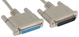 Kabel szeregowy, długość 3m, złącze A: 25-stykowe D-sub, złącze B: 25-stykowe D-sub